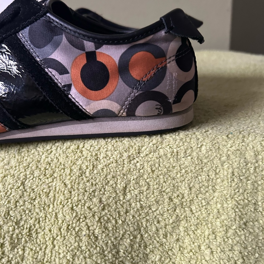 Coach Paxton Black and Multicolor Patterned Sneakers - Picture 7 of 14